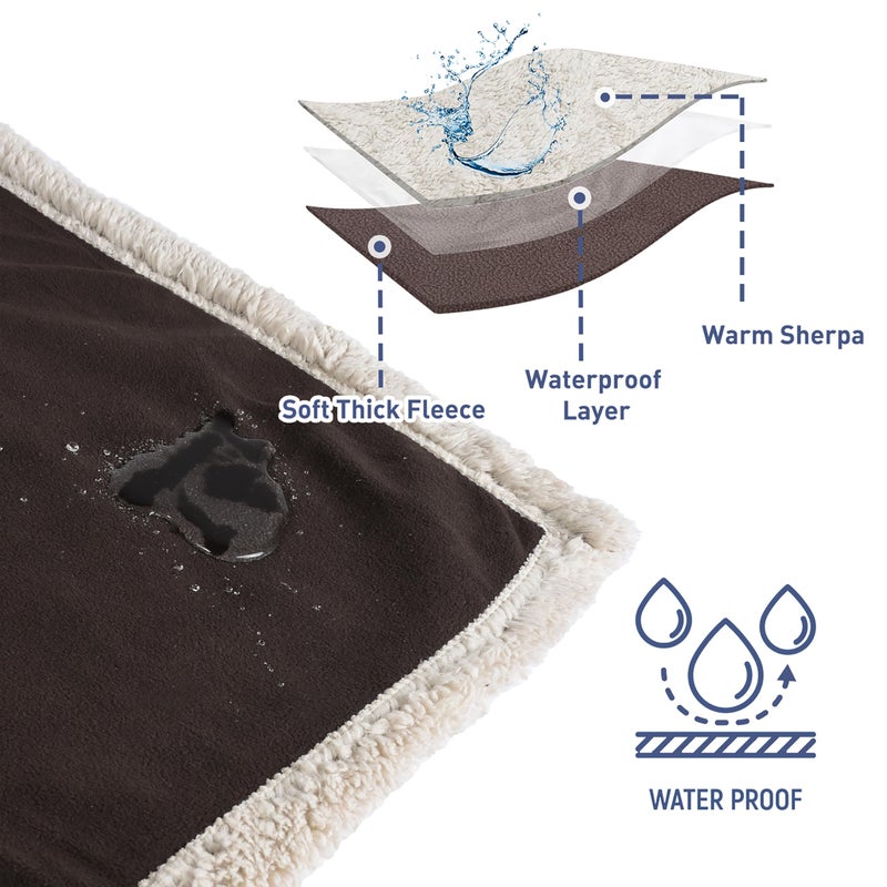 Kritter Planet Waterproof Dog Blanket, Reversible Water Proof Pet Blanket for Couch, Bed & Car, Washable Couch Covers for Medium Dogs - Protects Furniture from Fur, Dirt, and Accidents - Image 4